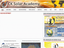 Tablet Screenshot of cksolaracademy.com